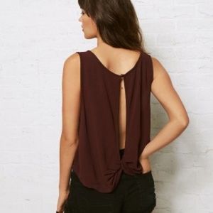 AE Open Back Tank Top - Black NWOT